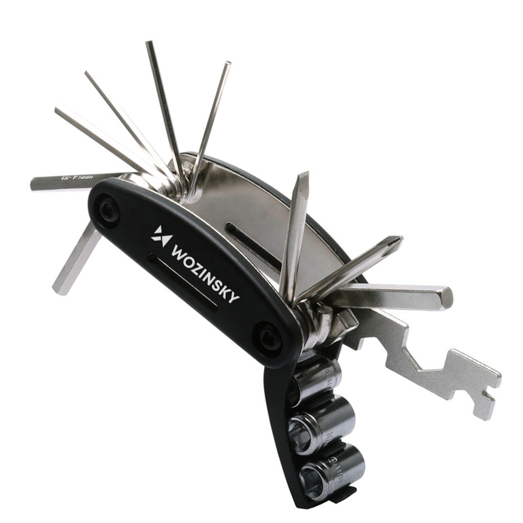 Wozinsky WWZ-01N 16-in-1 Daugiafunkcinis Dviračio Remonto Įrankių Komplektas - Juodas -- Bicycle Multi-Tools