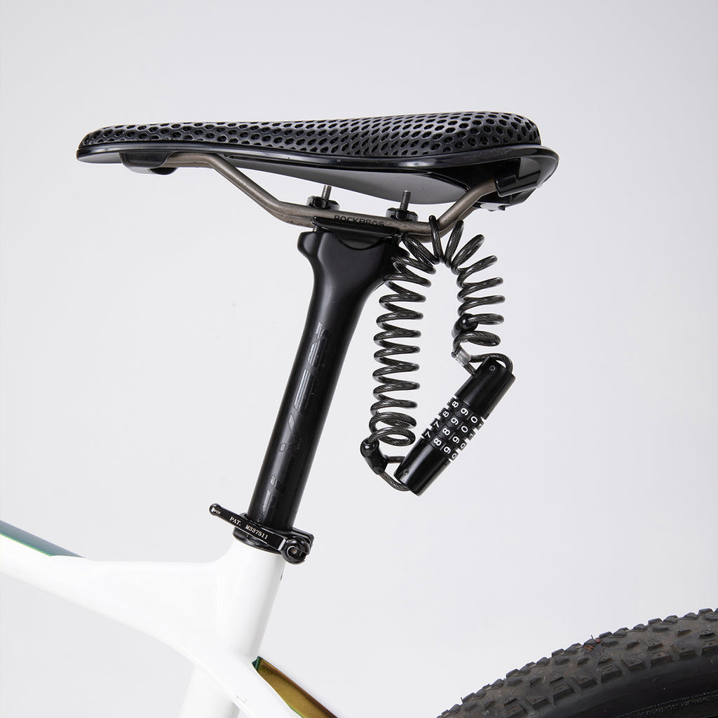 Wozinsky WBN-01R vandeniui atsparus dviračio ir šalmo spyna su 4 skaitmenų kombinacija - juoda -- Bicycle Helmets