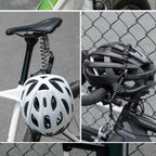 Wozinsky WBN-01R vandeniui atsparus dviračio ir šalmo spyna su 4 skaitmenų kombinacija - juoda -- Bicycle Helmets