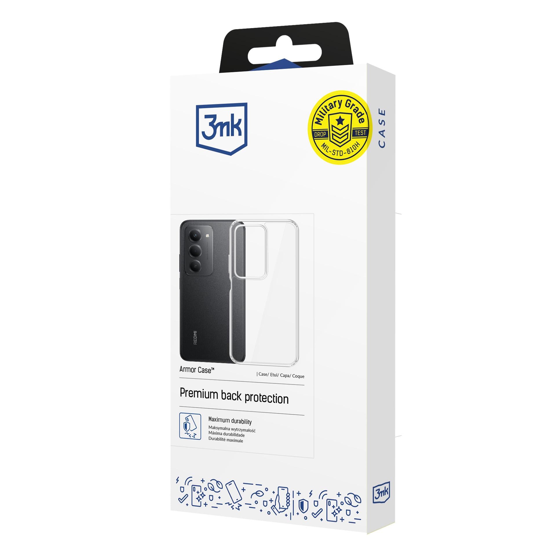 3mk Armor Case dėklas Xiaomi Redmi 15 5G – skaidrus -- Xiaomi Redmi 15