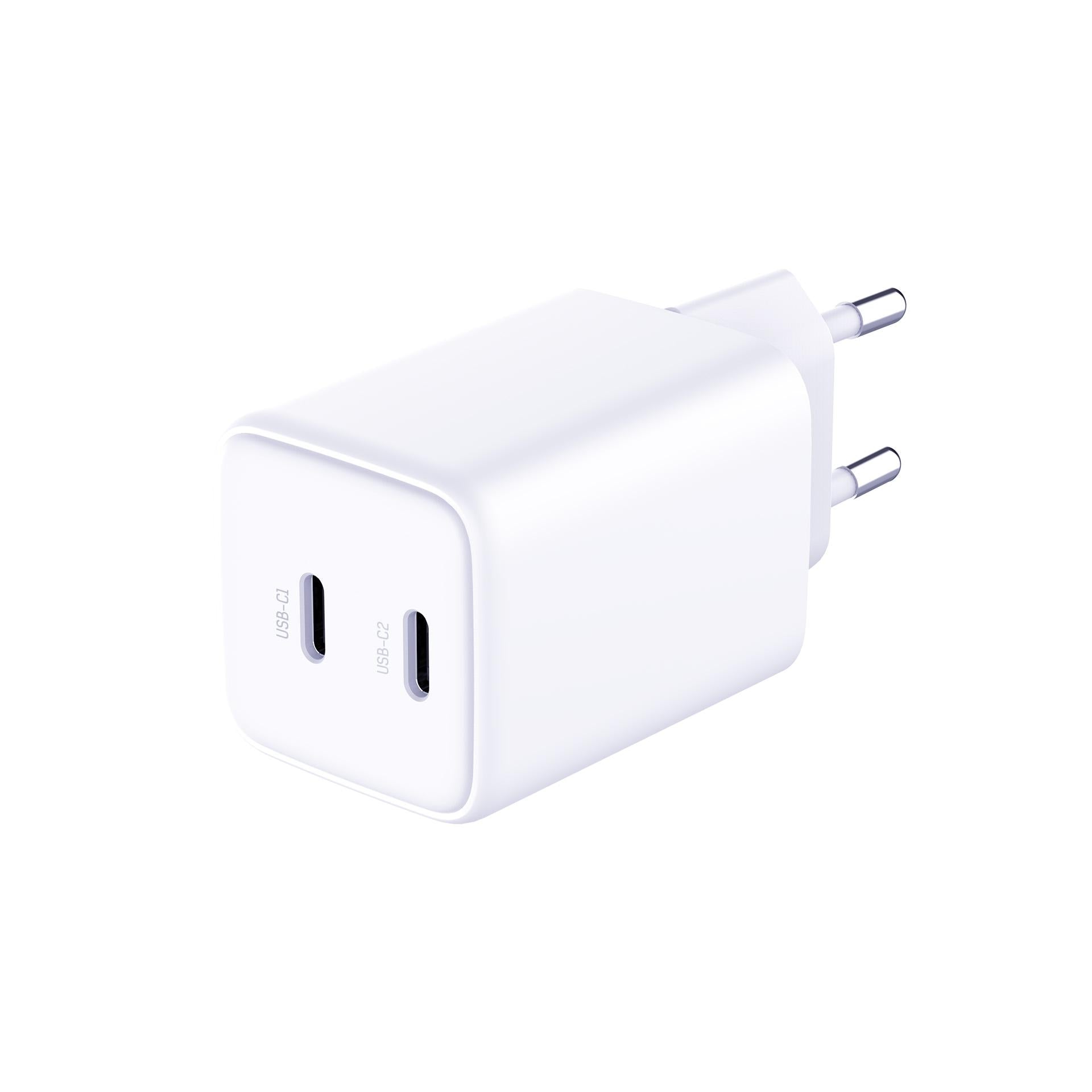 3mk Hyper Charger PD 45W QC4+ PPS 2C Super-Fast Charge 2.0 sieninis įkroviklis - baltas -- Cell phone chargers