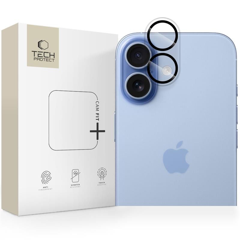 Tech-Protect Cam Fit+ kameros stiklas iPhone 17 – skaidrus -- iPhone 17
