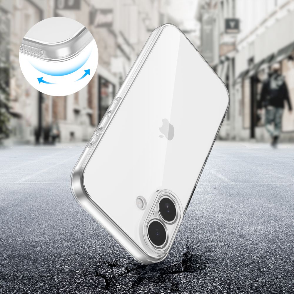 Skaidrus TPU dėklas Tech-Protect FlexAir iPhone 17 -- iPhone 17