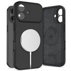 Tech-Protect MagSafe silikoninis dėklas iPhone 17 – juodas -- iPhone 17