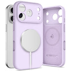 Tech-Protect silikoninis MagSafe dėklas iPhone 17 Pro – violetinis -- iPhone 17 Pro