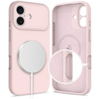 Tech-Protect silikoninis MagSafe dėklas iPhone 17 – rožinis -- iPhone 17