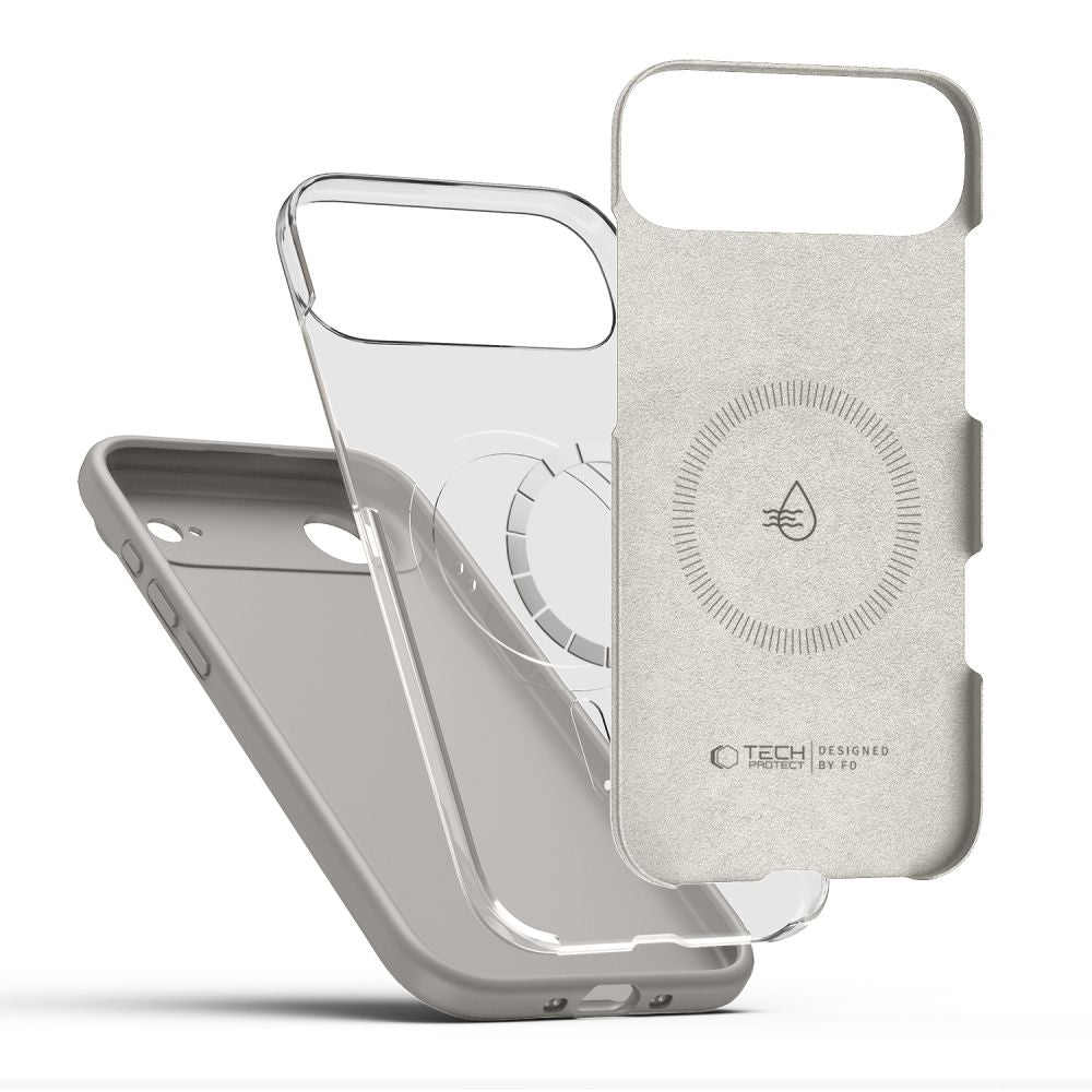Tech-Protect silikoninis MagSafe dėklas iPhone 17 Air – pilkas -- iPhone 17 Air