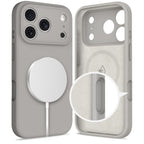 Tech-Protect silikoninis MagSafe dėklas iPhone 17 Pro Max – pilkas -- iPhone 17 Pro Max