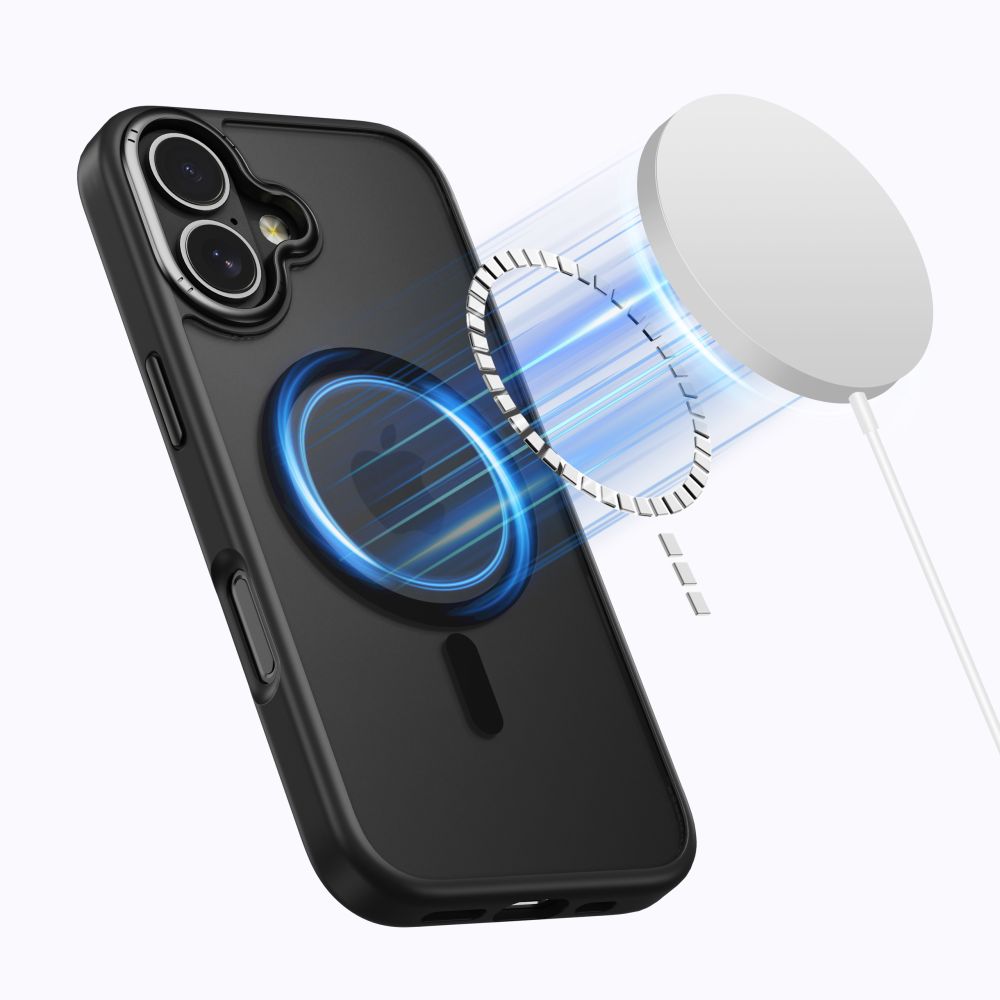 Tech-Protect MagEdge MagSafe dėklas iPhone 17 – matinis juodas -- iPhone 17