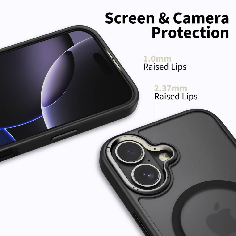 Tech-Protect MagEdge MagSafe dėklas iPhone 17 – matinis juodas -- iPhone 17