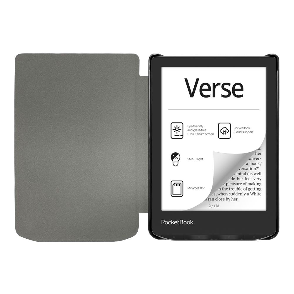 TechProtect išmanusis dėklas, skirtas PocketBook Verse / Pro / Lite - juodas -- Cell phone cases and covers