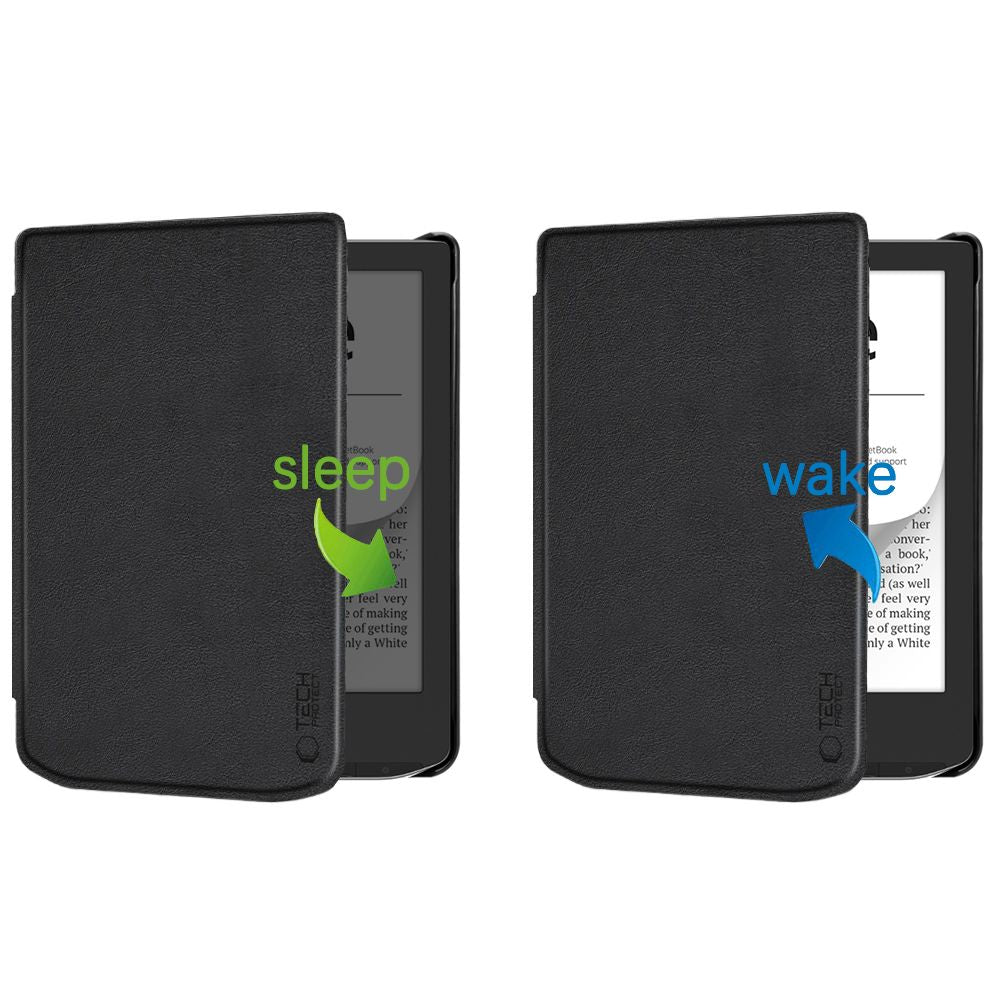 TechProtect išmanusis dėklas, skirtas PocketBook Verse / Pro / Lite - juodas -- Cell phone cases and covers