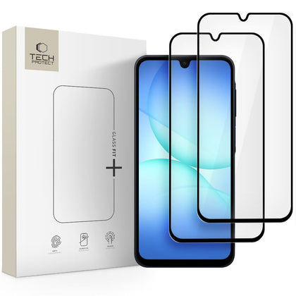 Grūdintas stiklas Samsung Galaxy A16/A17/A26 – juodas (2 vnt.) -- Samsung Galaxy A16 / Samsung Galaxy A17 / Samsung...