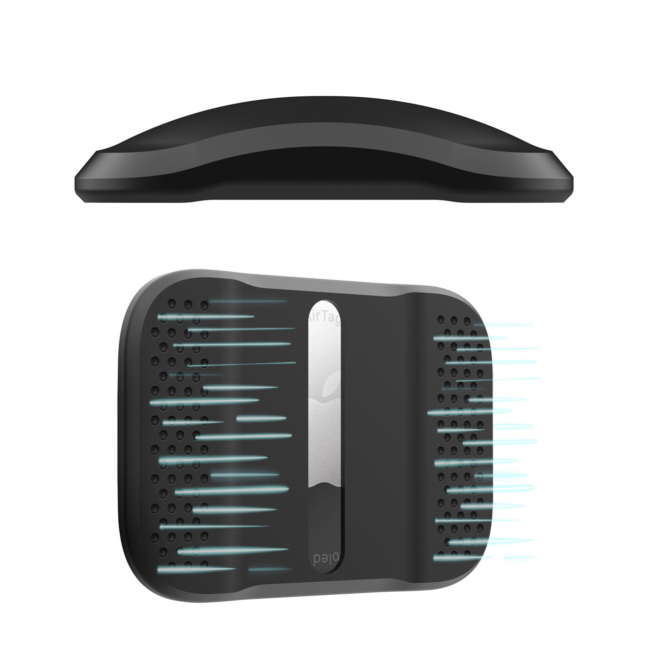 Magnetinis dėklas AirTag – juodas -- Apple AirTag