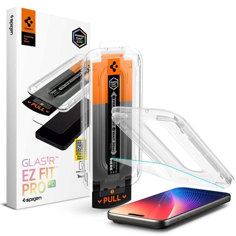 Spigen EZ Fit Pro grūdintas stiklas iPhone 16 Pro / 17 / 17 Pro