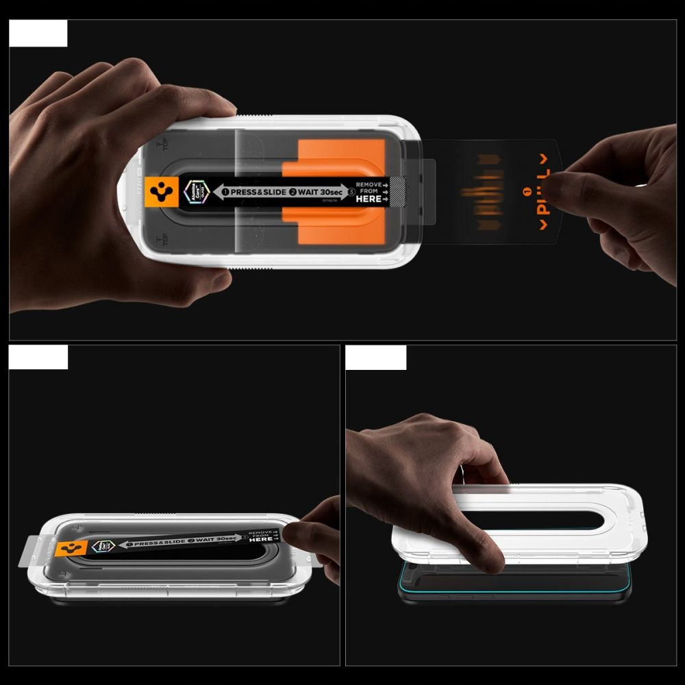 Spigen Glas TR EZ Fit Privacy stiklas iPhone 16 Pro / 17 / 17 Pro