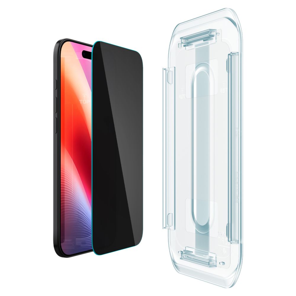 Spigen EZ Fit privatumo stiklas iPhone 17 Air (2 vnt.)