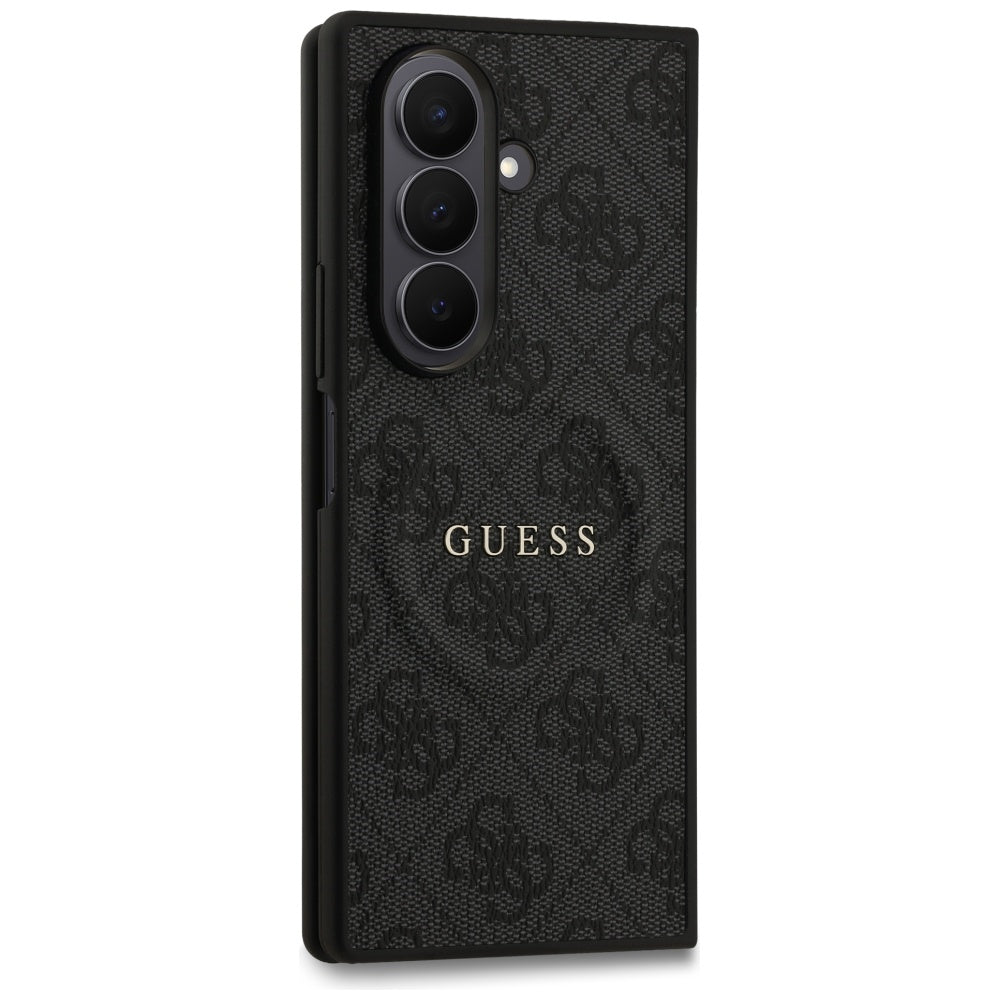 Guess 4G Classic MagSafe dėklas, skirtas Samsung Galaxy Z Fold7 - juodas -- Samsung Galaxy Z Fold 7