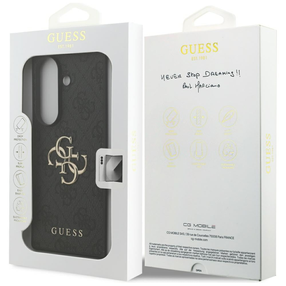 Guess Big 4G Logo Classic Logo dėklas, skirtas Samsung Galaxy Z Fold7 - juodas -- Samsung Galaxy Z Fold7