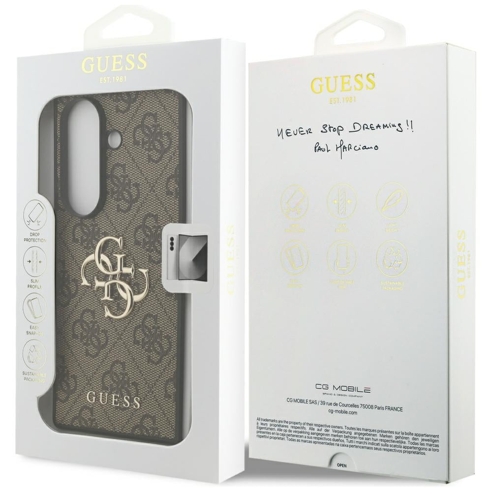 Guess Big 4G Logo Classic Logo dėklas Samsung Galaxy Z Fold7 - rudas -- Samsung Galaxy Z Fold7