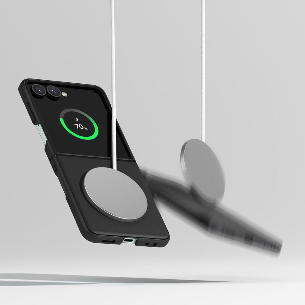 Ringke Onyx MagSafe dėklas Galaxy Z Flip 7 – juodas -- Samsung Galaxy Z Flip 7