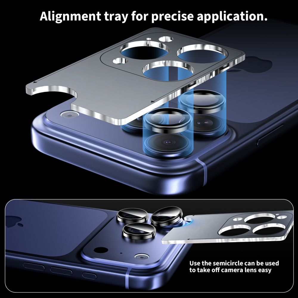 Tech-Protect Camring Fit+ kameros apsauga iPhone 14–17 Pro/Max – juoda -- iPhone 14 Pro / iPhone 14 Pro Max / iPhone 15...