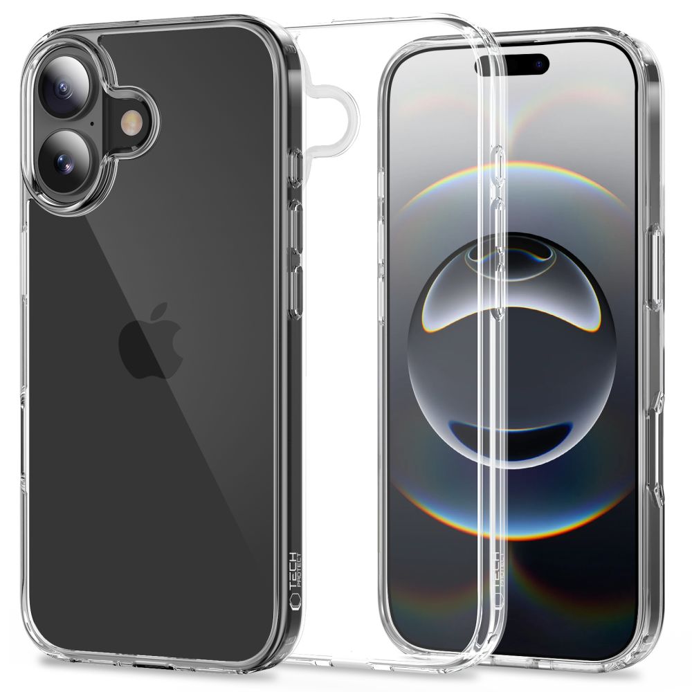 Skaidrus Tech-Protect FlexAir Hybrid dėklas iPhone 17 -- iPhone 17
