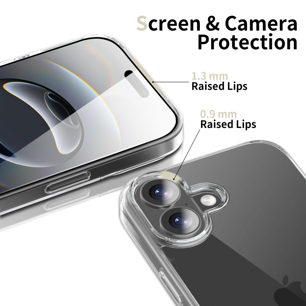 Skaidrus Tech-Protect FlexAir Hybrid dėklas iPhone 17 -- iPhone 17