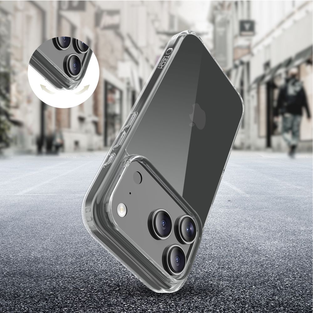 Tech-Protect FlexAir Hybrid dėklas iPhone 17 Pro – skaidrus -- iPhone 17 Pro