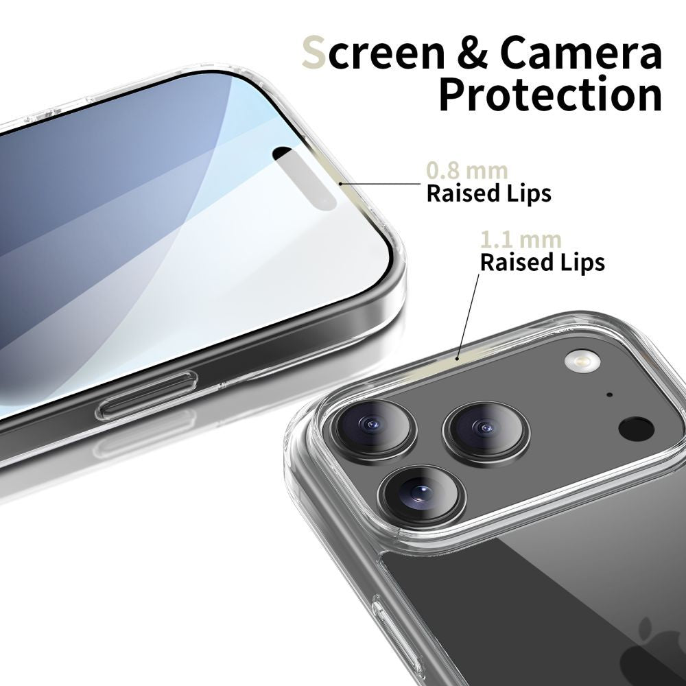 Tech-Protect FlexAir Hybrid dėklas iPhone 17 Pro Max – skaidrus -- iPhone 17 Pro Max