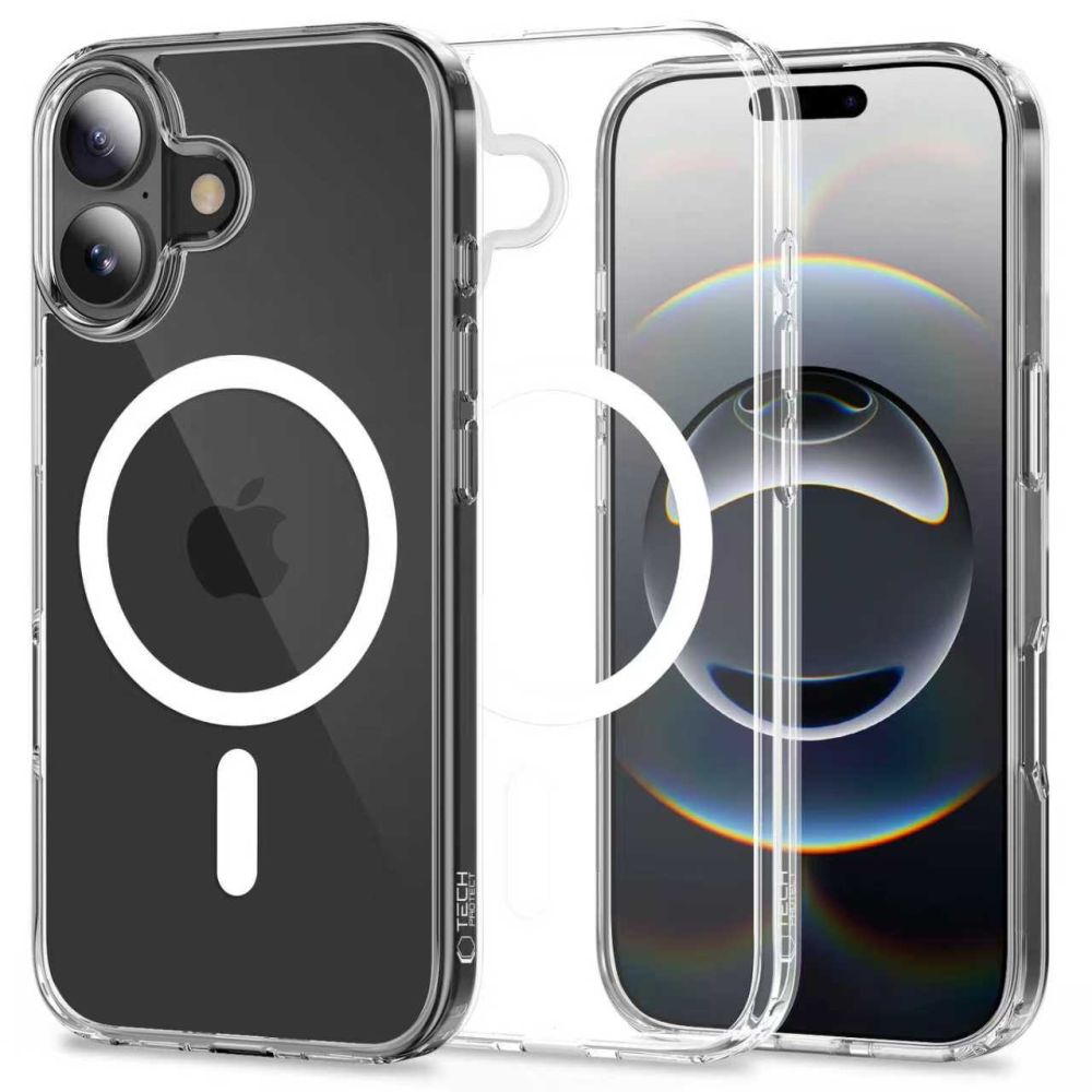 Tech-Protect FlexAir Hybrid MagSafe dėklas iPhone 17 – skaidrus -- iPhone 17