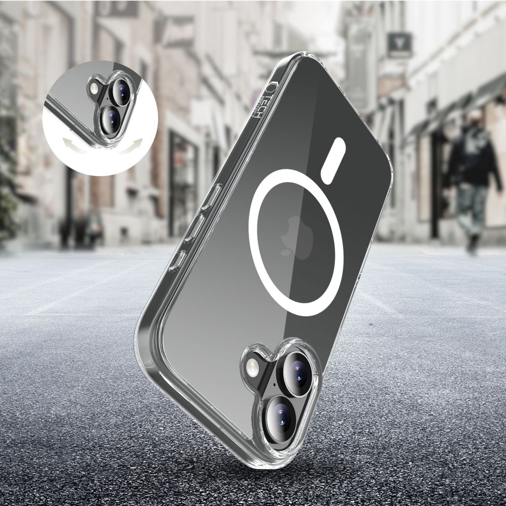 Tech-Protect FlexAir Hybrid MagSafe dėklas iPhone 17 – skaidrus -- iPhone 17