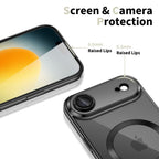 Tech-Protect MagFlex MagSafe dėklas iPhone 17 Air – skaidrus juodas -- iPhone 17 Air