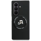 Karl Lagerfeld Karl&Choupette Logo MagSafe dėklas, skirtas Samsung Galaxy Z Fold7 - juodas