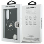 Karl Lagerfeld Karl&Choupette Logo MagSafe dėklas, skirtas Samsung Galaxy Z Fold7 - juodas
