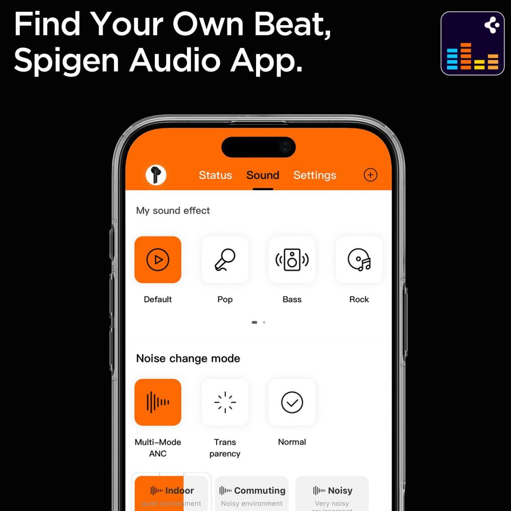 Spigen SA2401 ANC Pro belaidės ausinės – baltos