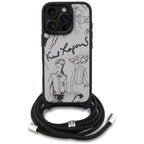 Karl Lagerfeld dėklas iPhone 16 Pro Max – pilkas -- iPhone 16 Pro Max