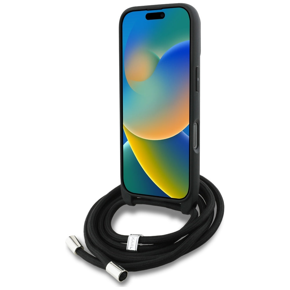 Karl Lagerfeld dėklas iPhone 16 Pro Max – pilkas -- iPhone 16 Pro Max