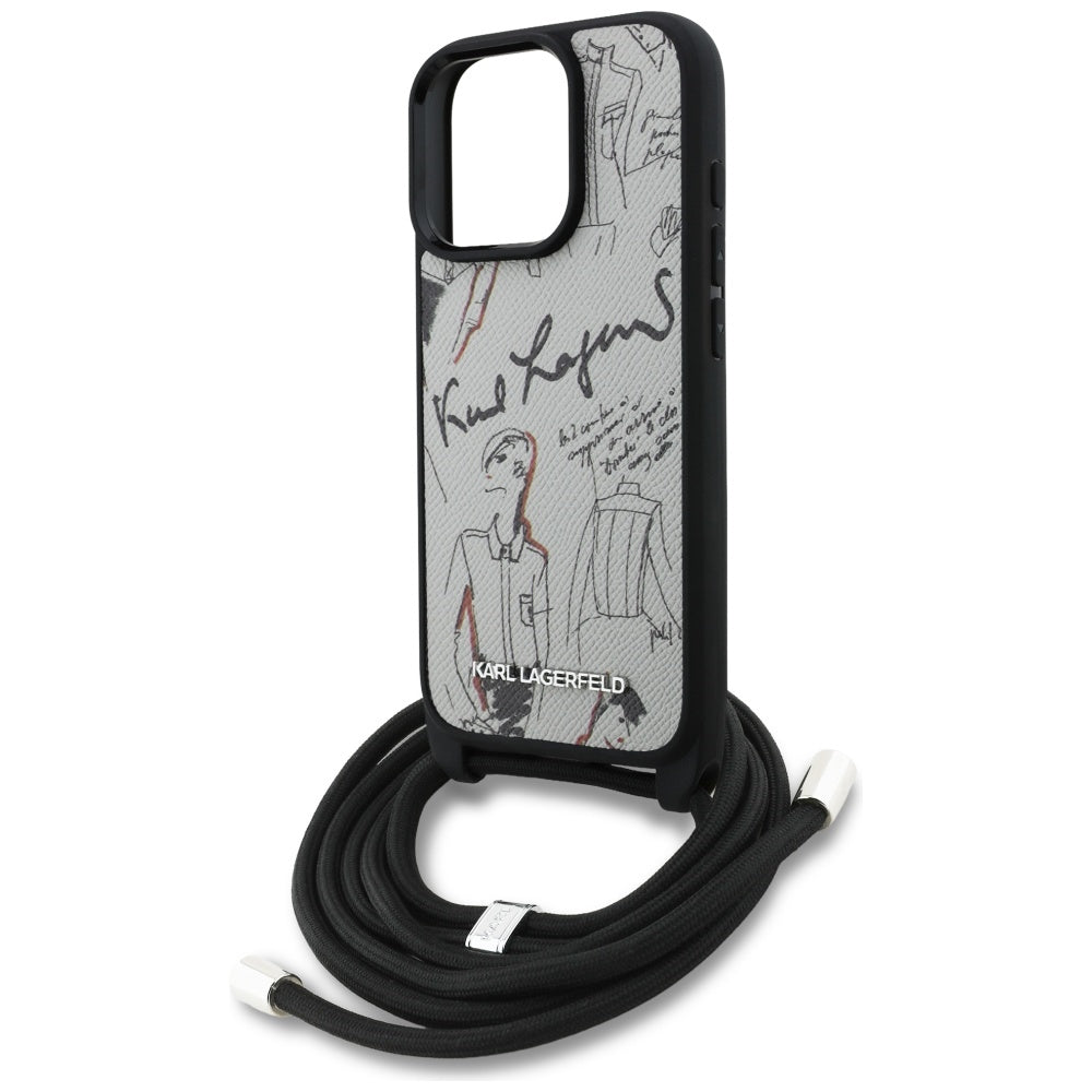 Karl Lagerfeld dėklas iPhone 16 Pro Max – pilkas -- iPhone 16 Pro Max