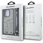 Karl Lagerfeld Crossbody dėklas iPhone 16 Pro – pilkas