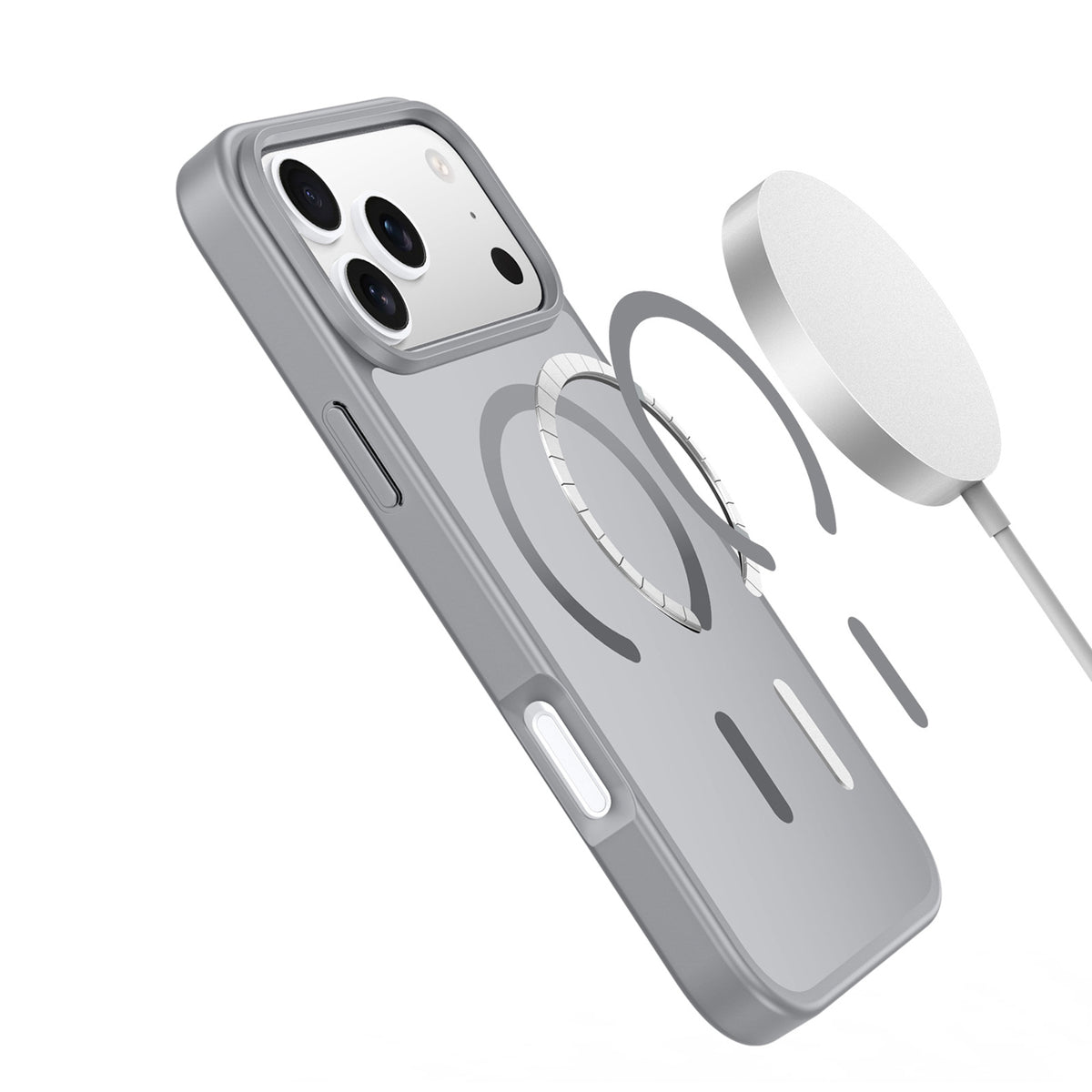 MagSafe dėklas iPhone 17 Pro Max Dux Ducis Yind – pilkas