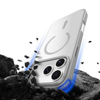 MagSafe dėklas iPhone 17 Pro Max Dux Ducis Yind – pilkas