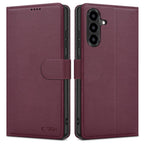 Tech-Protect Wallet dėklas Samsung Galaxy A26 5G / A17 – burgundiškas -- Samsung Galaxy A26 5G