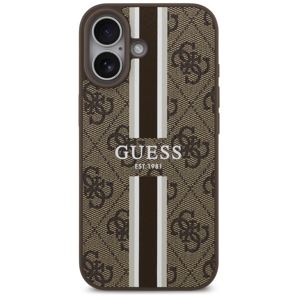 Guess MagSafe dėklas iPhone 17 – rudas