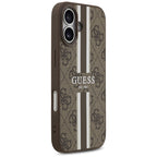 Guess MagSafe dėklas iPhone 17 – rudas