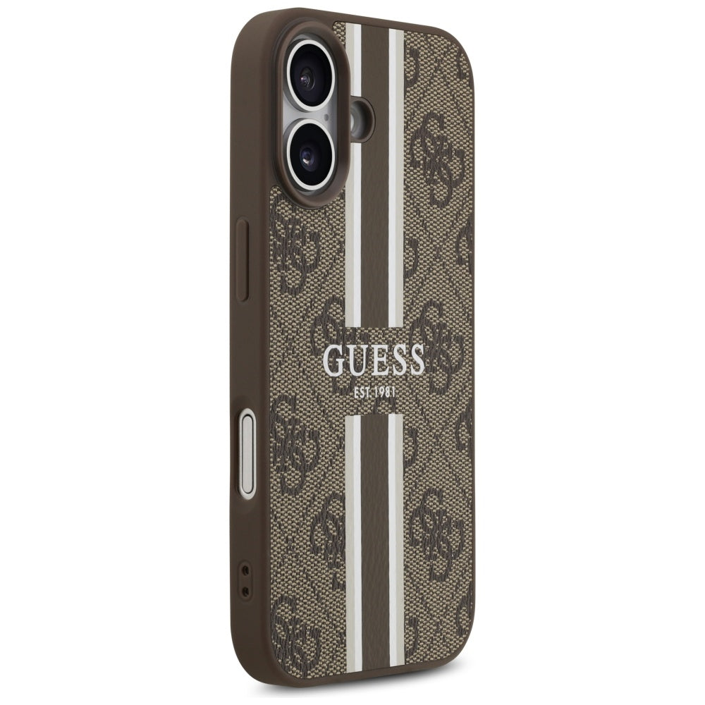 Guess MagSafe dėklas iPhone 17 – rudas