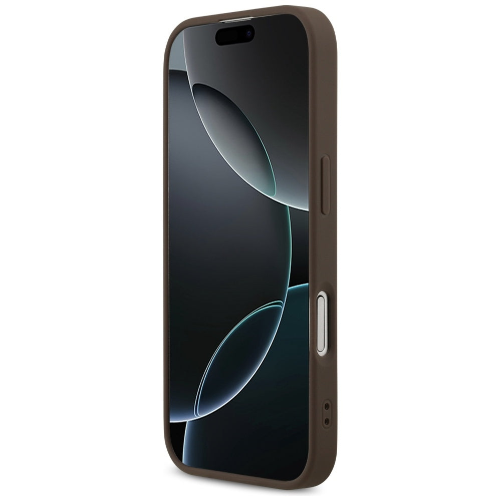 Guess MagSafe dėklas iPhone 17 – rudas