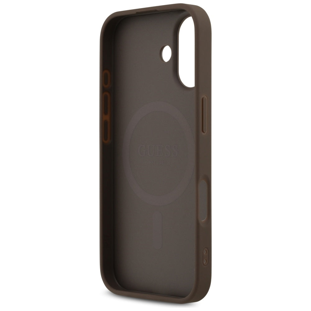 Guess MagSafe dėklas iPhone 17 – rudas