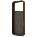 Guess MagSafe dėklas iPhone 17 Pro – rudas