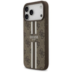 Guess MagSafe dėklas iPhone 17 Pro Max – rudas